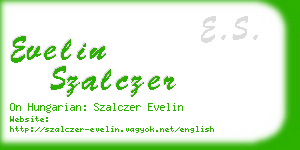 evelin szalczer business card